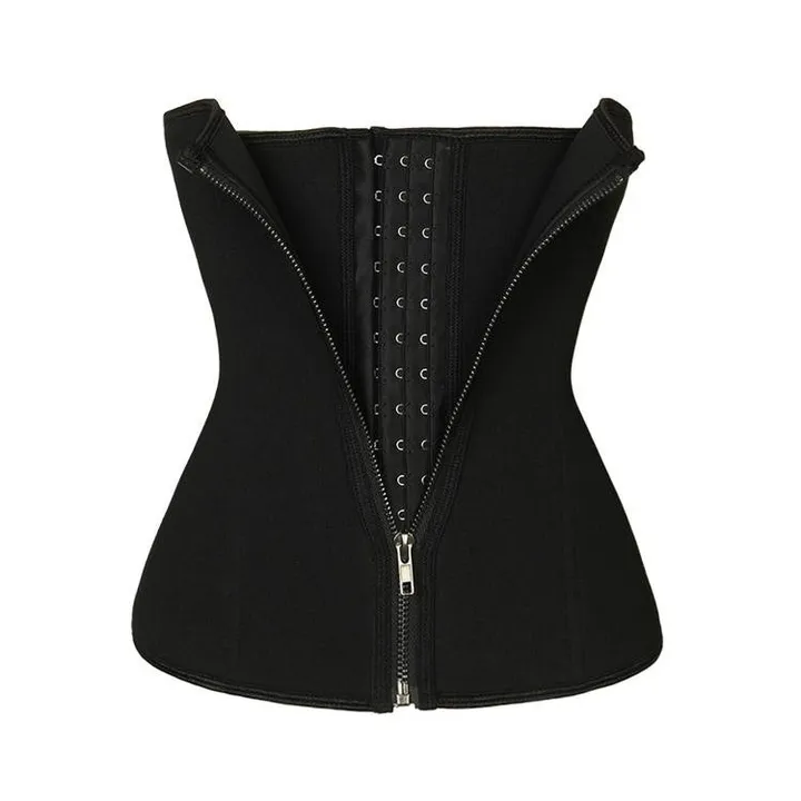 Zip-Up Slimming Corset Black