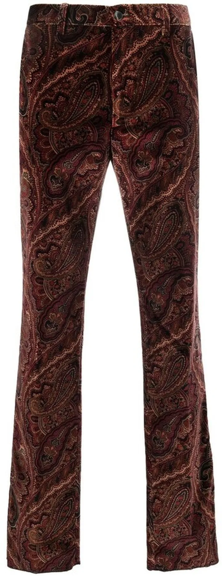 Paisley Print Skinny Trousers