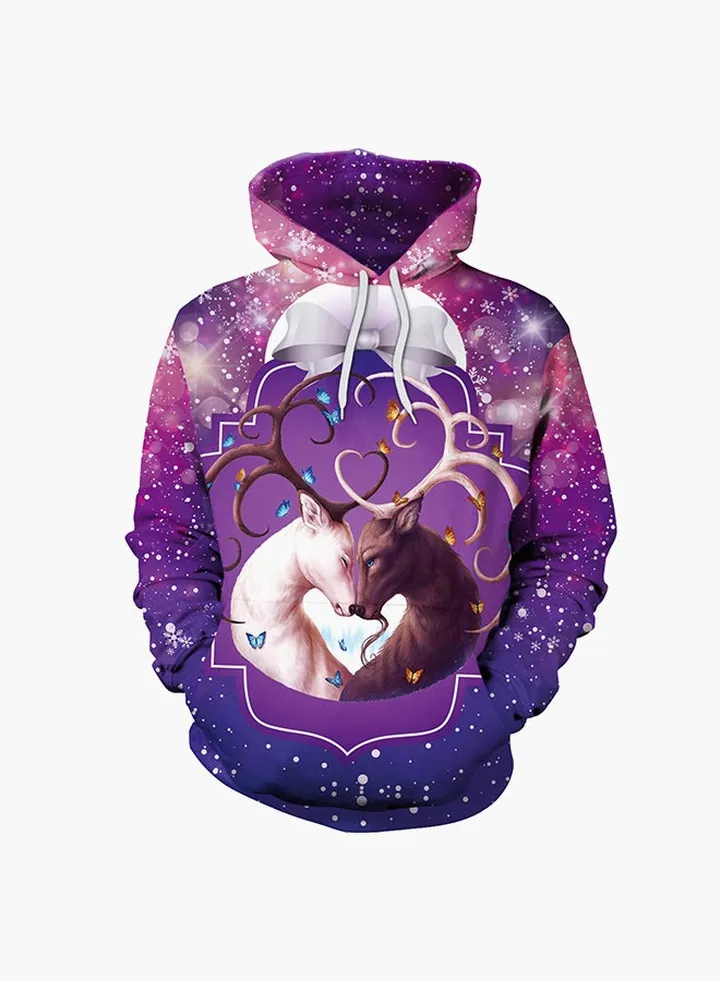 3D Printing Long Sleeve Hoodie Multicolour