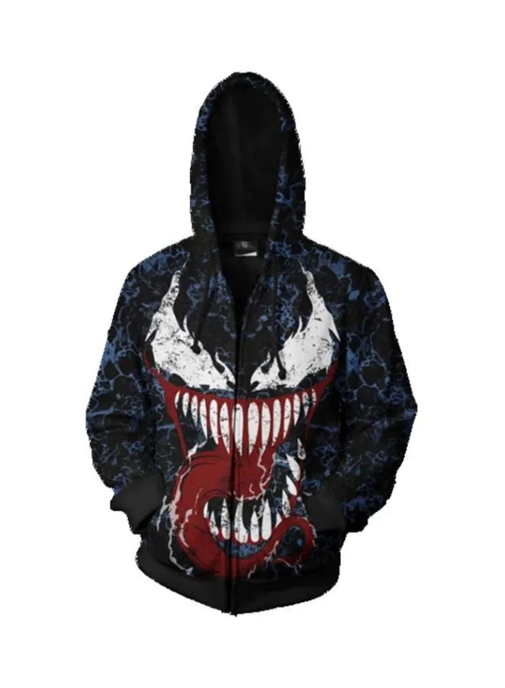 Marvel Spider-Man 3D Printed Hoodie Blue/Red/White