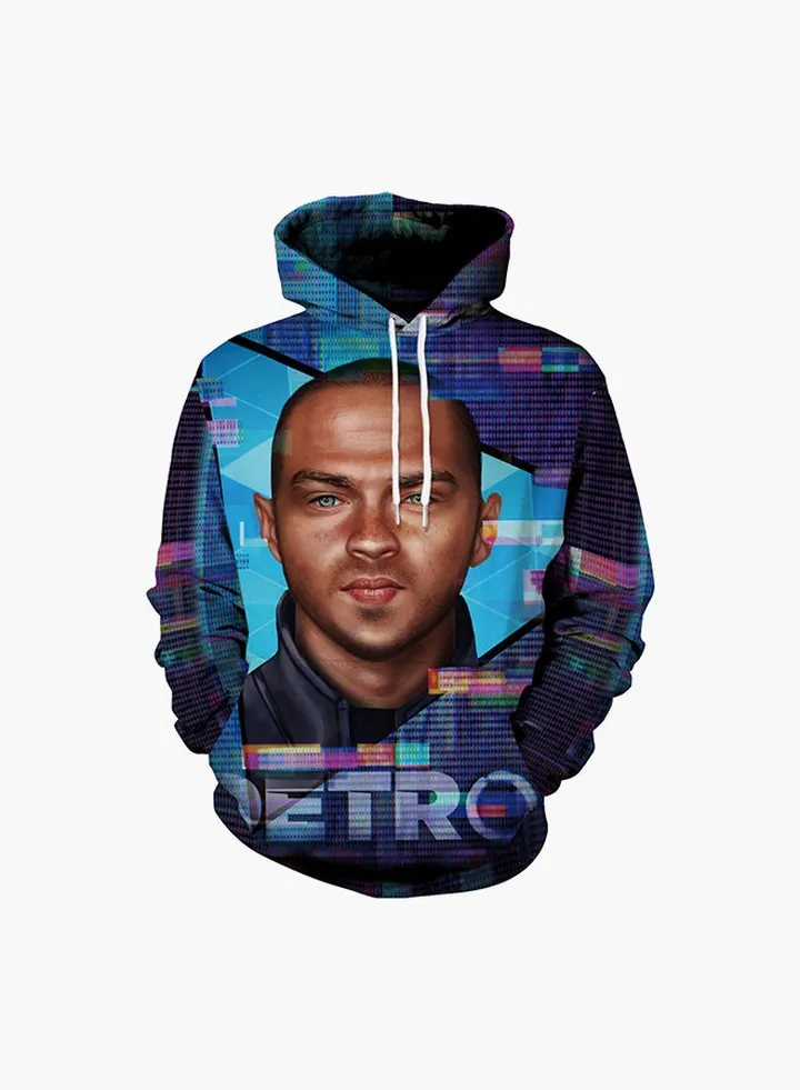 3D Printing Long Sleeve Hoodie Multicolour