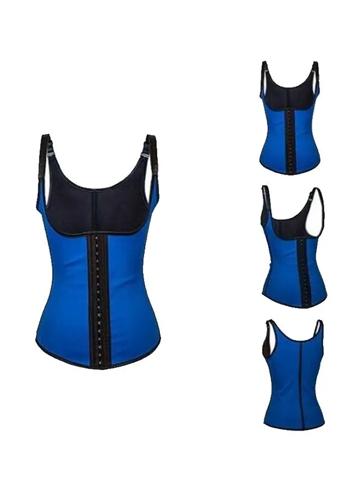 Full Body Corset Blue/Black