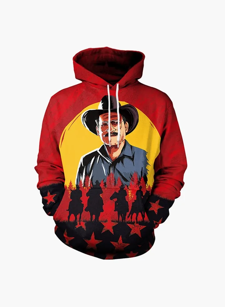 3D Printing Long Sleeve Hoodie Multicolour