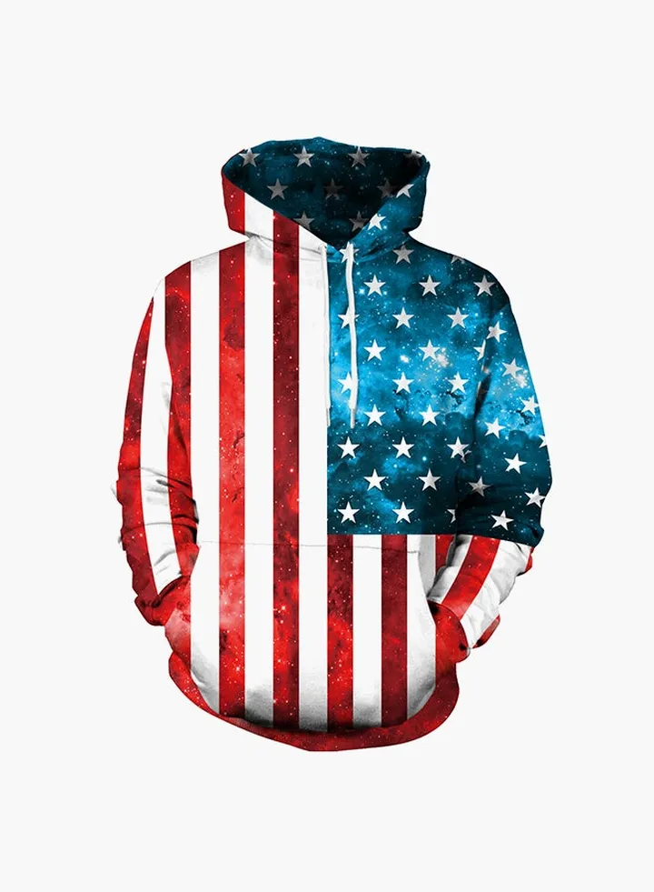 3D Printing Long Sleeve Hoodie Multicolour