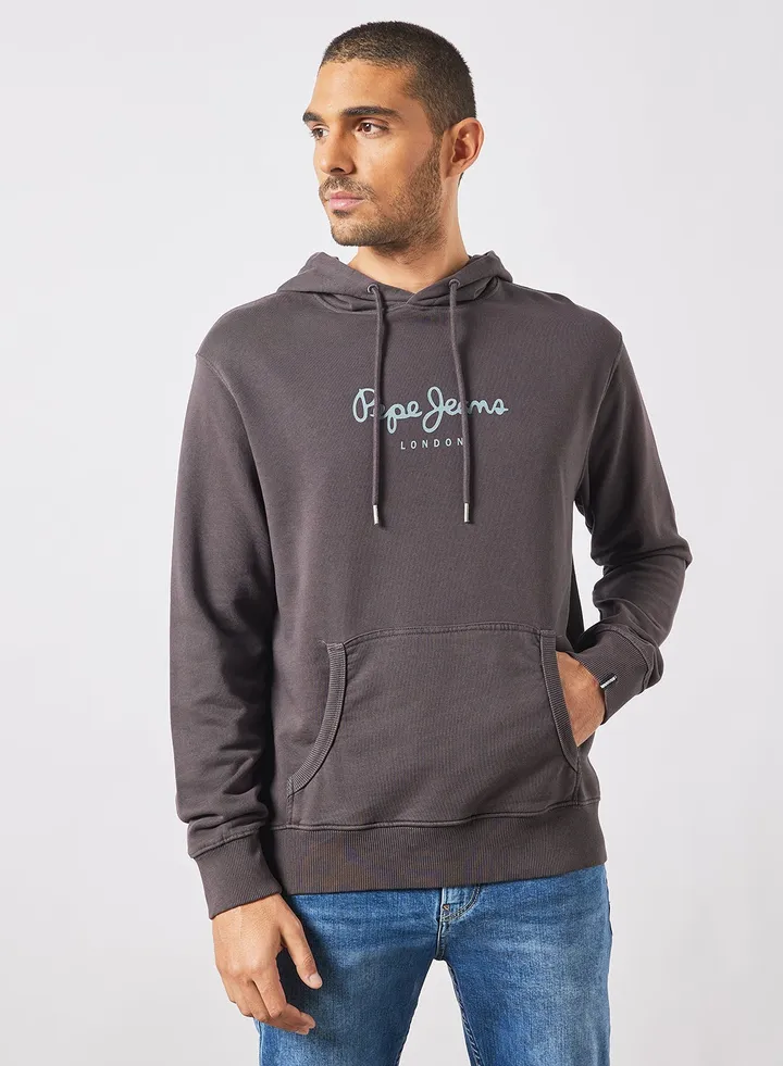 Dariel Logo Hoodie Dark Grey