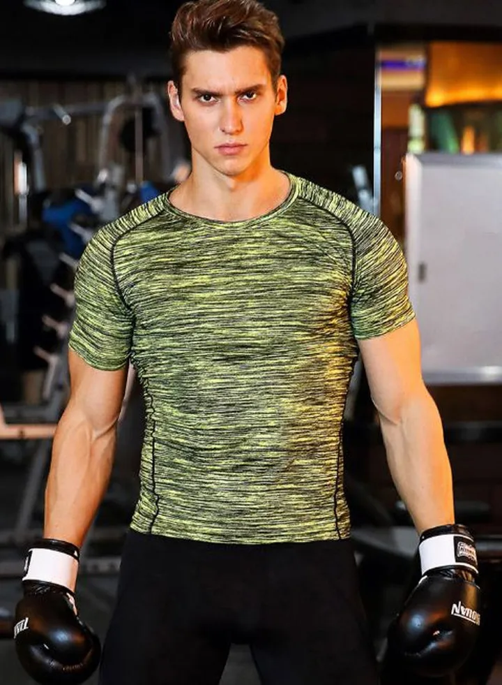 Quick Dry Running Baselayer Sport T-Shirt Green