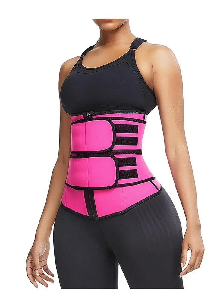 Women's Waist Control Body Shaper with Elastic Belt Exercise Back Support and Posture Improvement Size S