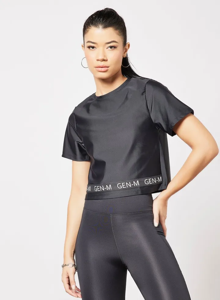 Logo Sports T-Shirt Black