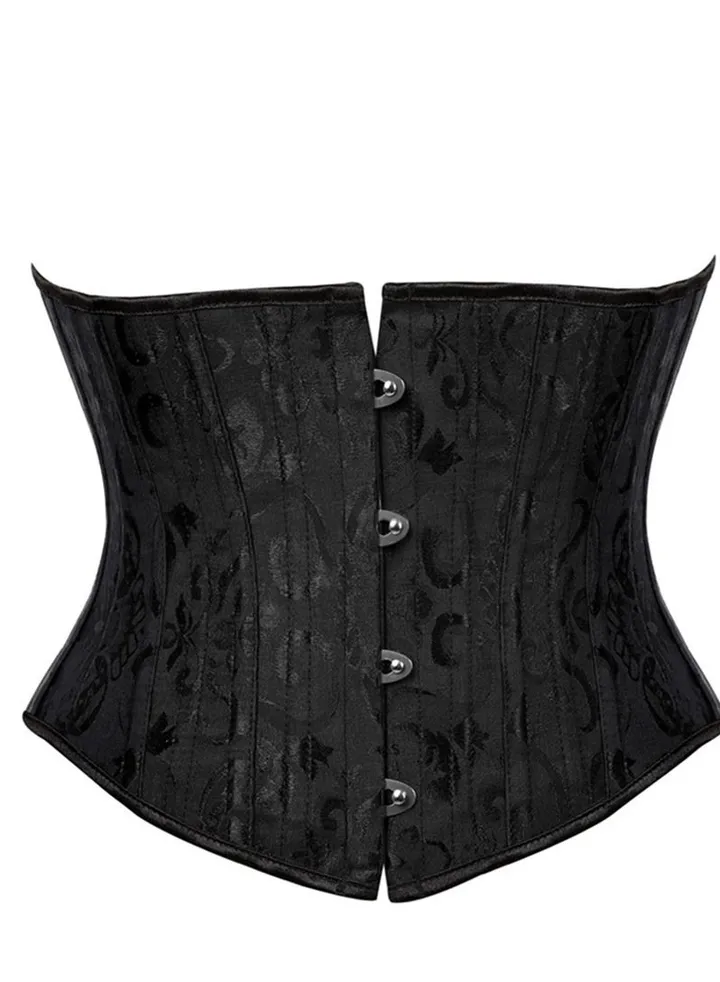 24 Steel Bone Corset Black