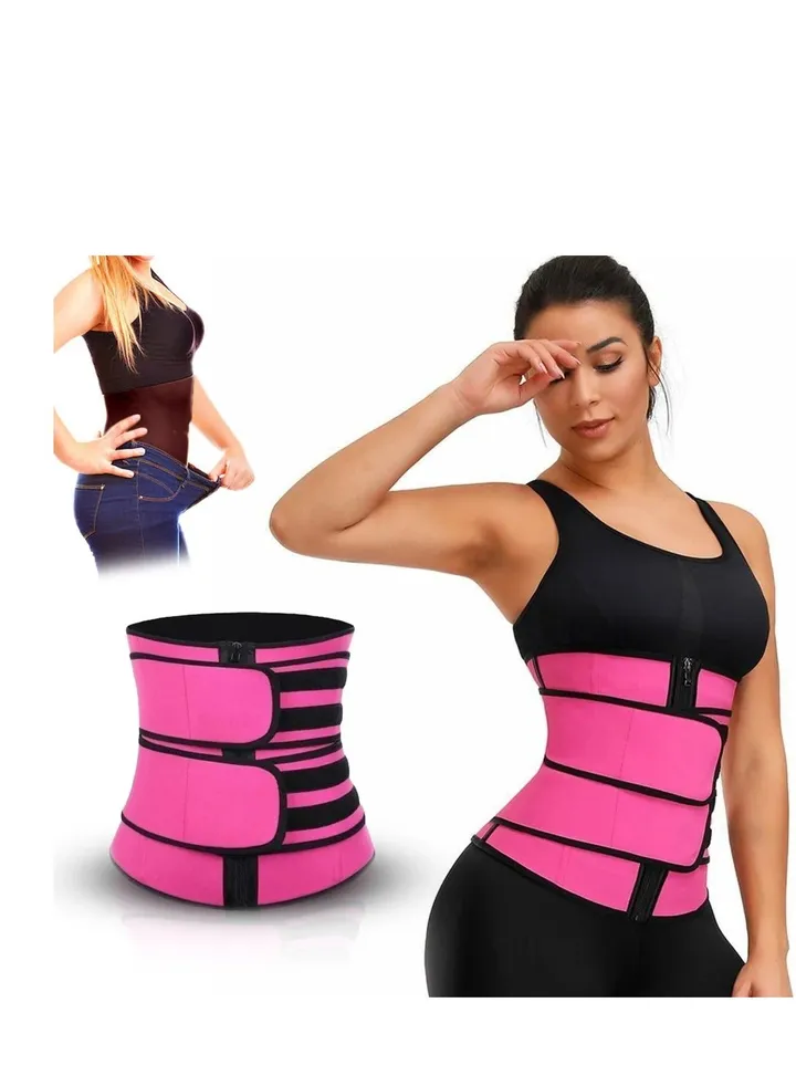 Women's Waist Control Body Shaper with Elastic Belt for Exercise Back Support and Improve Posture Size M