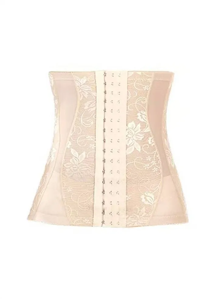 Breathable Jacquard Abdominal Band Beige