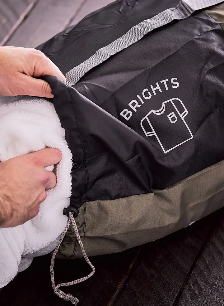 Foldaway Divider Laundry Travel Bag