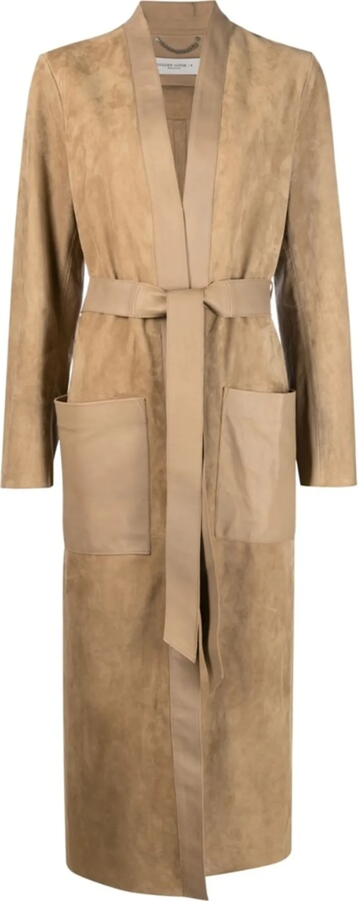Journey leather trench coat