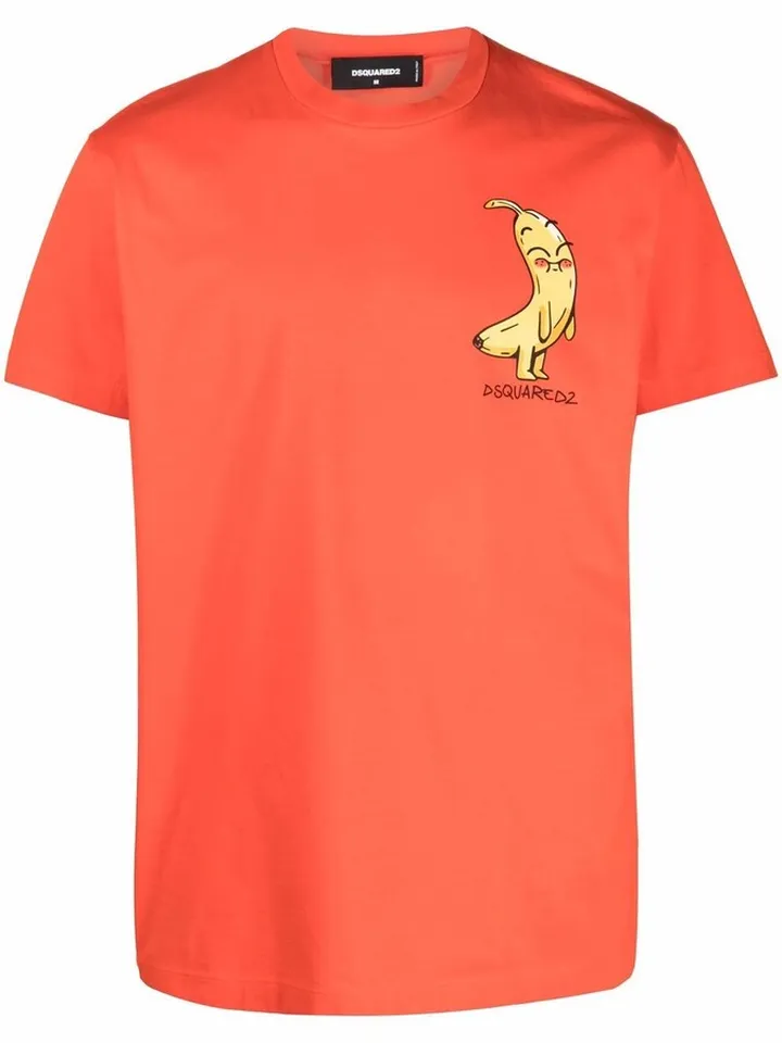 logo banana character-print T-shirt