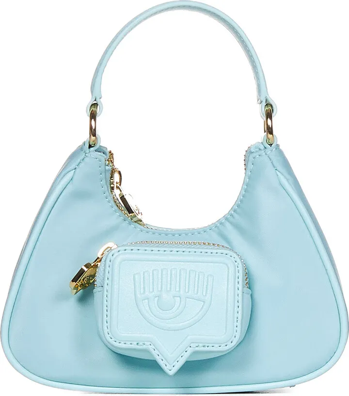 Eyelike Pocket Top Zip Shoulder Bag