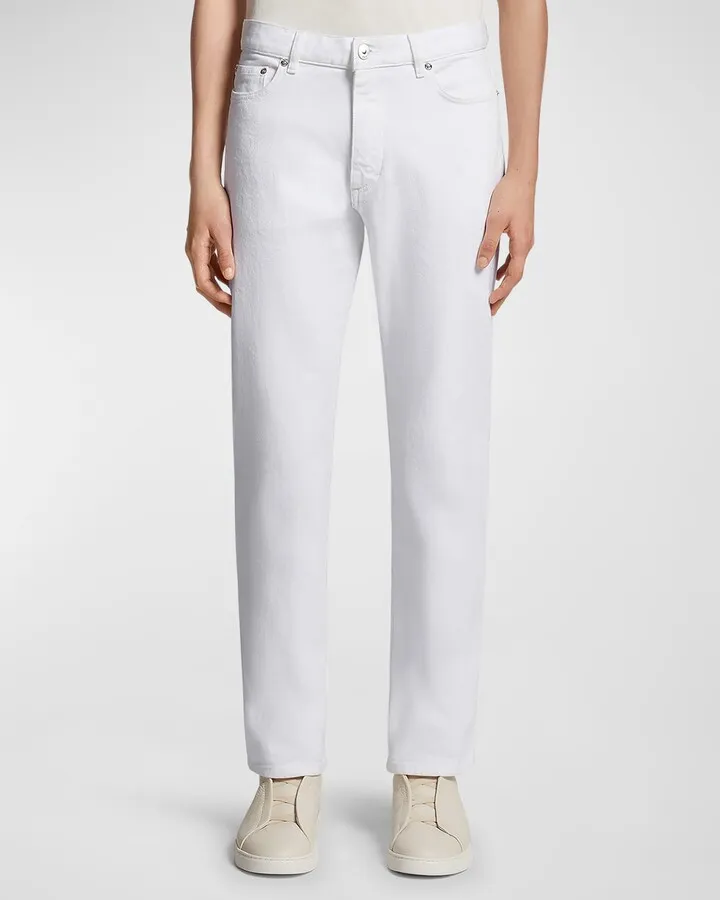 Men's Straight Leg Denim 5-Pocket Pants