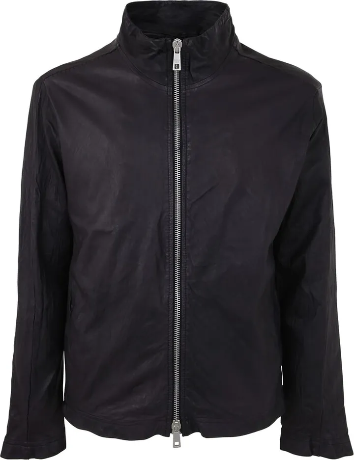 Lamb Leather Zip Jacket