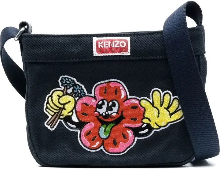 Boke flower signature print bag