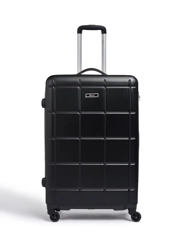 New Legion Hardside Medium Check in Luggage Trolley Black