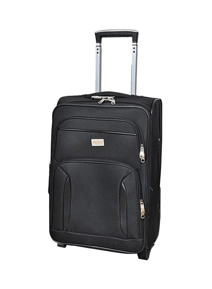 Softside Cabin Luggage Trolley Black