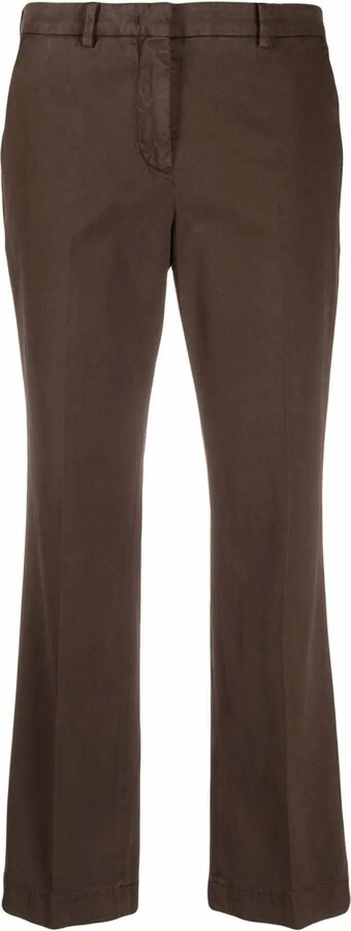 Cropped Straight Leg Trousers