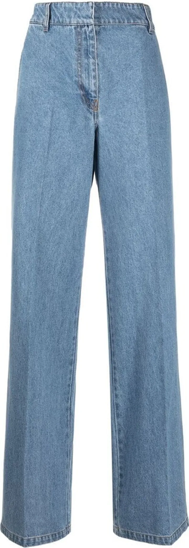 High-Waisted Wide-Leg Jeans