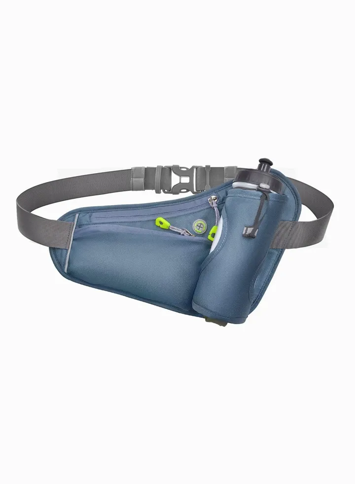 Fanny Pack with Water Bottle Holder, for Women Men Running Waist Pack for Phone 6.5", Running Belt for Hiking Walking Workout Gym Runners
