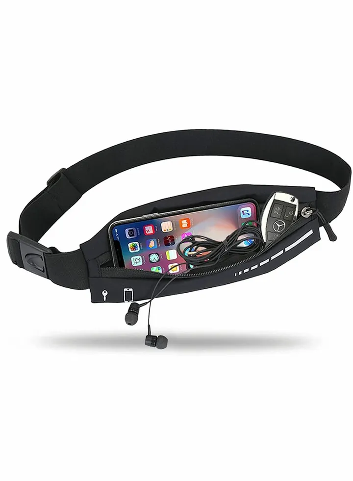 Slim Running Belt for Women Men, Waist Pack Phone Holder, Jogging Workout f anny Runners Pouch Gear Accessories iPhone 12 11 Pro Max XS XR 8 7 Plus Traveling Gift