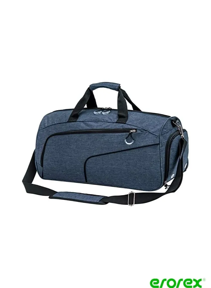Sports Gym Bag with Shoes Compartment &Wet Pocket Gym Duffel Bag Overnight Bag for Men and Women