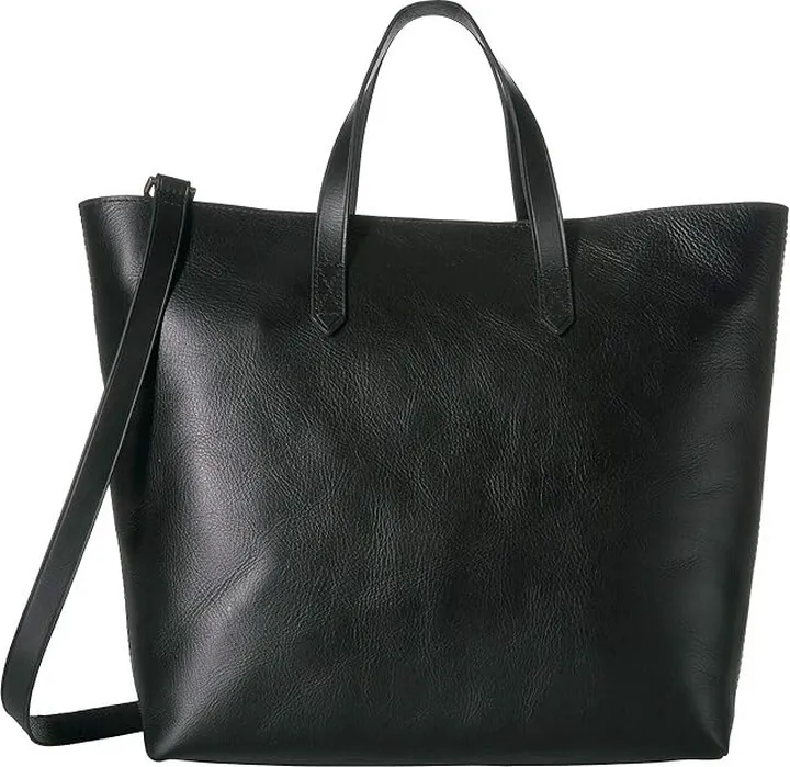 Madewell The Zip Top Transport Carryall (True Black) Handbags