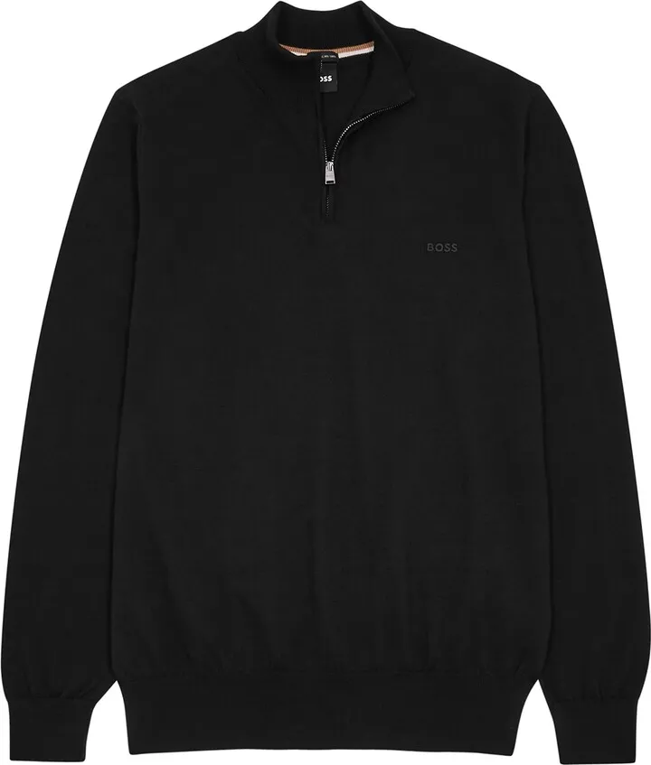 Hugo Boss Padro Half-zip Cotton Jumper