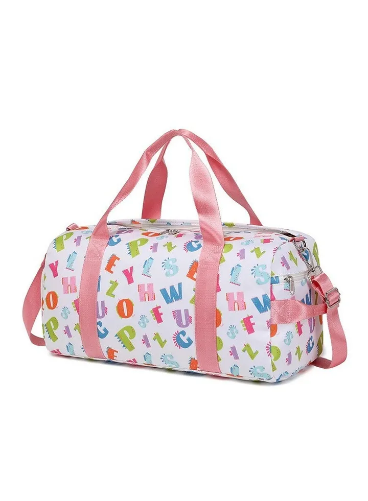 Travel bag female,Large capacity waterproof graffiti printed swimming fitness bag,Travel bag