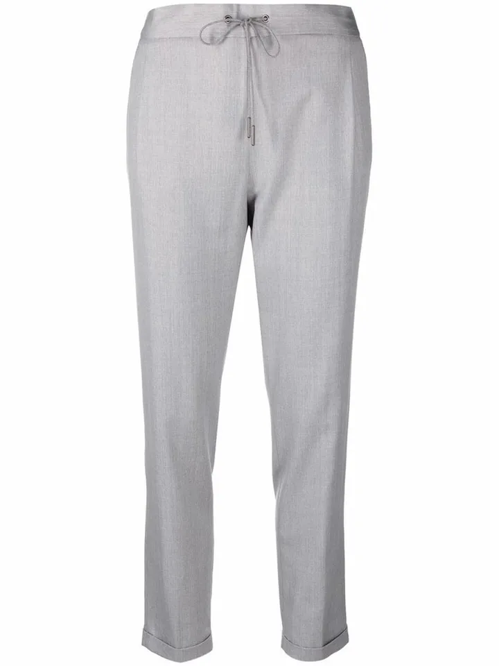 Pleated Cropped Trousers