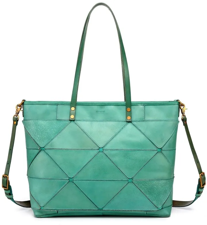 Old Trend Women's Genuine Leather Prism Tote Bag
