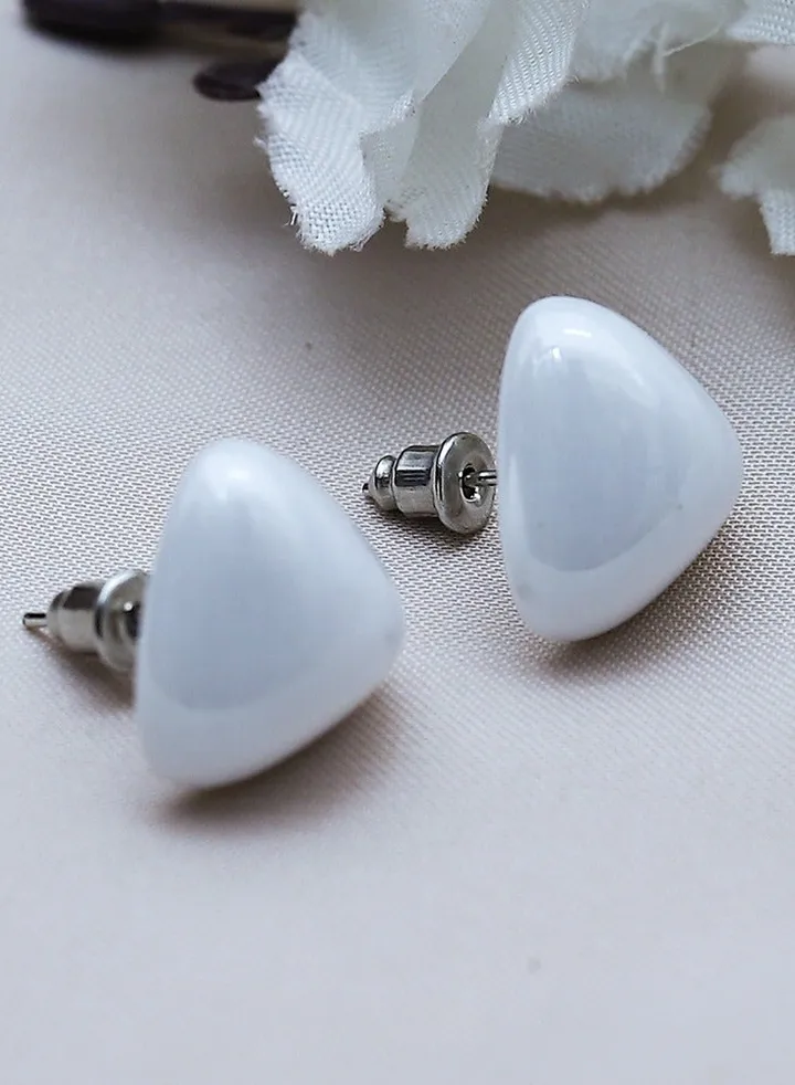 Colo Earring For Fluffy Women's Accessories-White