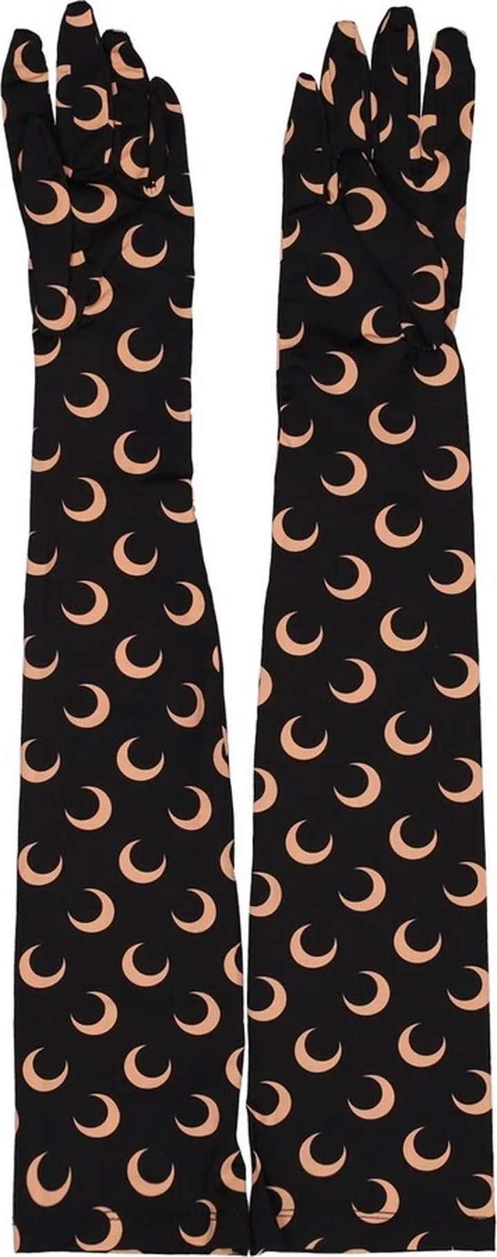 Regenerated all over moon print gloves