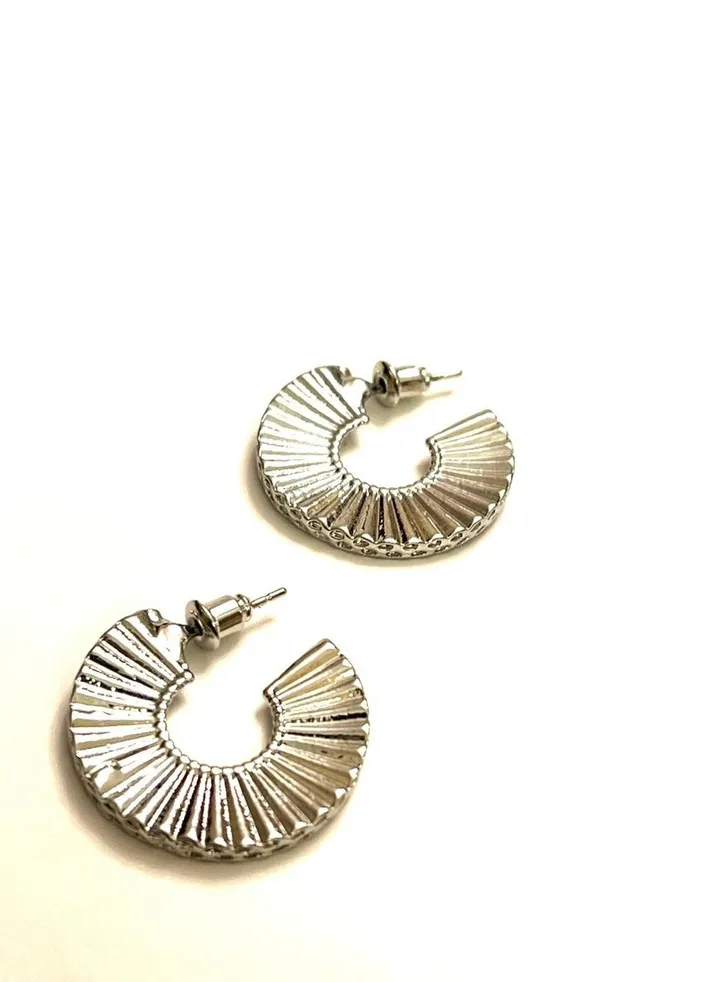 Silver Fan earrings
