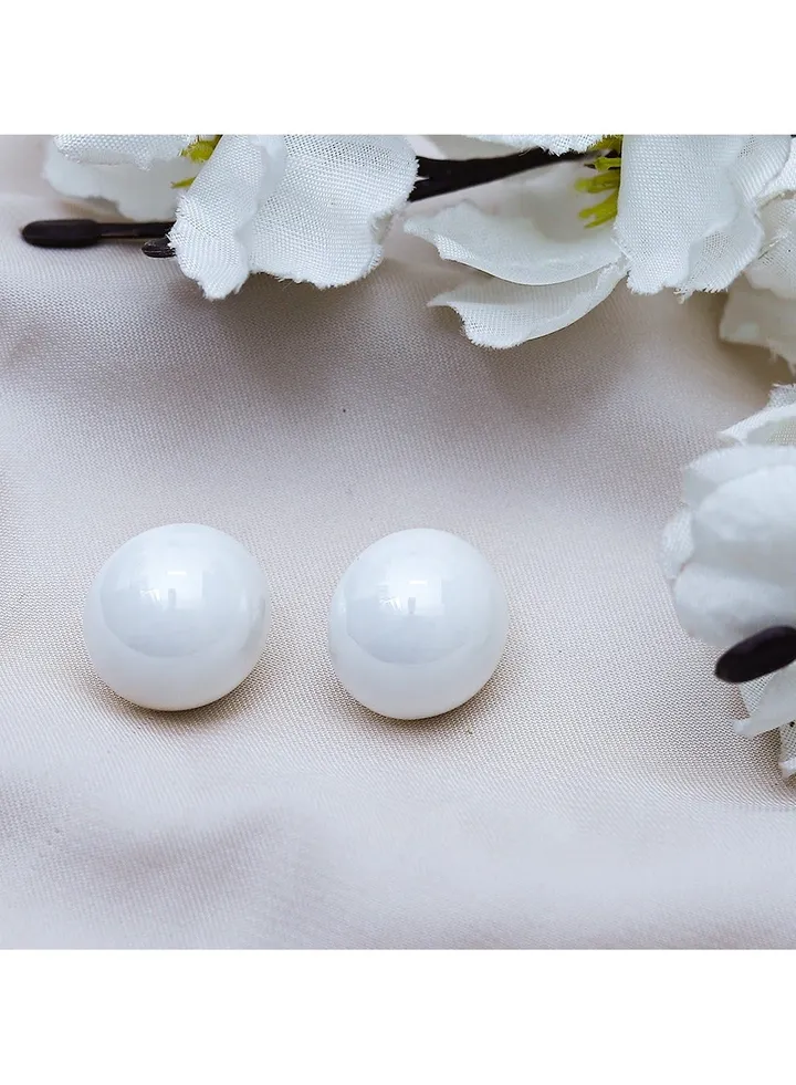 Colo Earring For Fluffy Women's Accessories-White