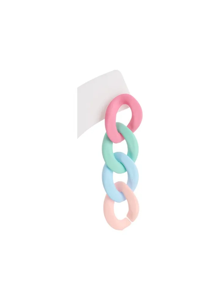 Plastic Multicolour Earring