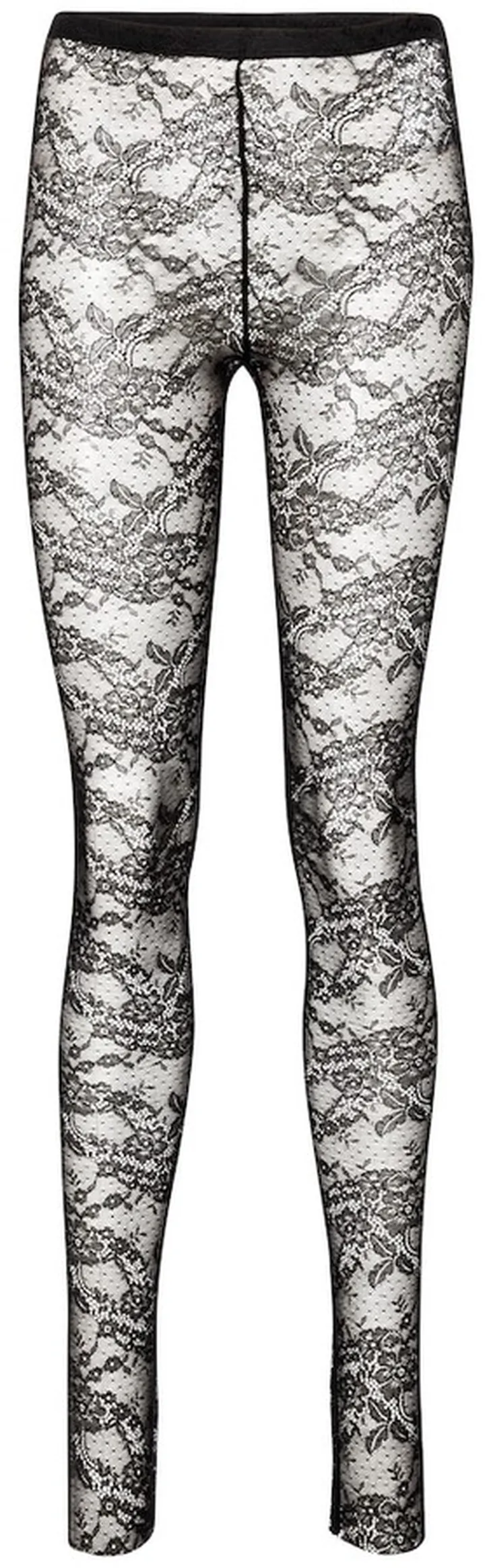 Floral lace tights