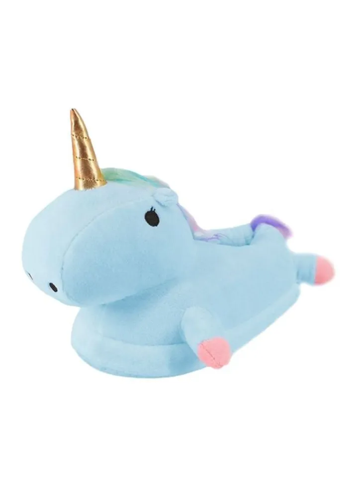Unicorn-Shape Slides Blue/Pink/Gold