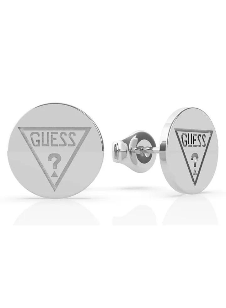 Triangle Logo Coin Stud Earring
