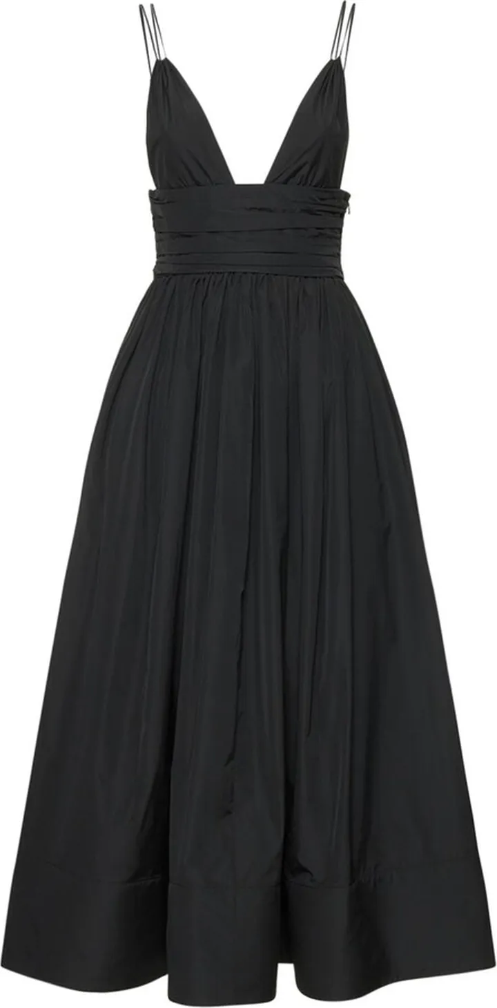 Taffetà midi dress