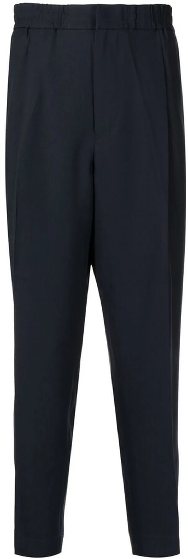 Pleat-Detail Tapered Trousers