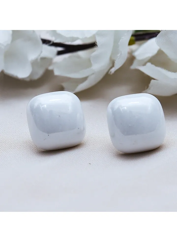 Colo Earring For Fluffy Women's Accessories-White