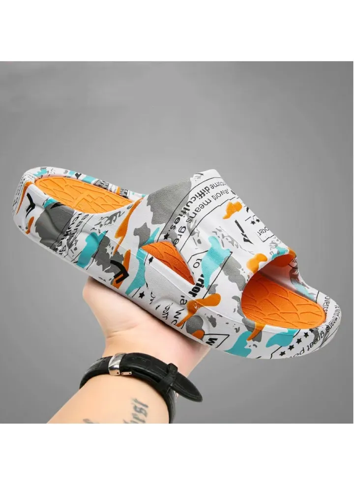 Men's Thick Soled Indoor And Outdoor Anti Skid Slippers