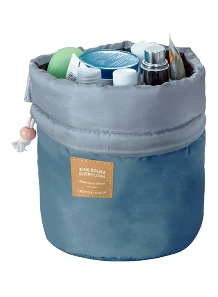 Barrel Shaped Travel Cosmetic Bag One Size