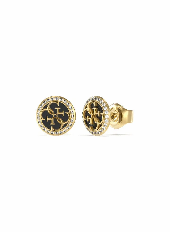 Studs Black 4G Logo Earring