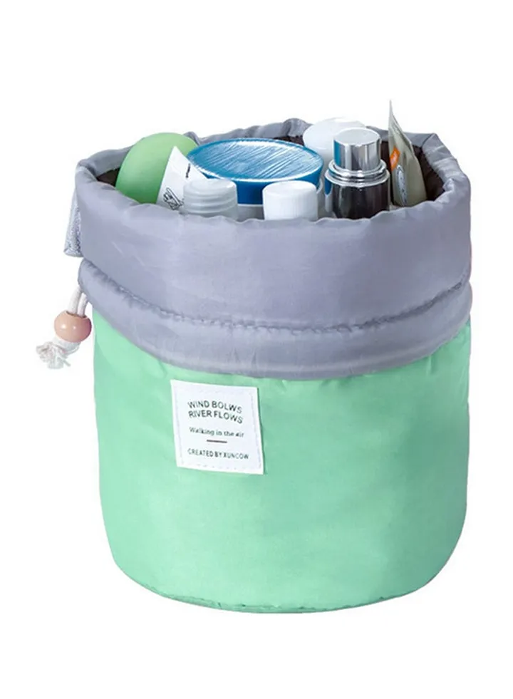 Barrel Shaped Waterproof Travel Cosmetic Bag