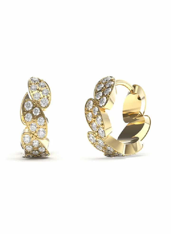 White Leaf Earring